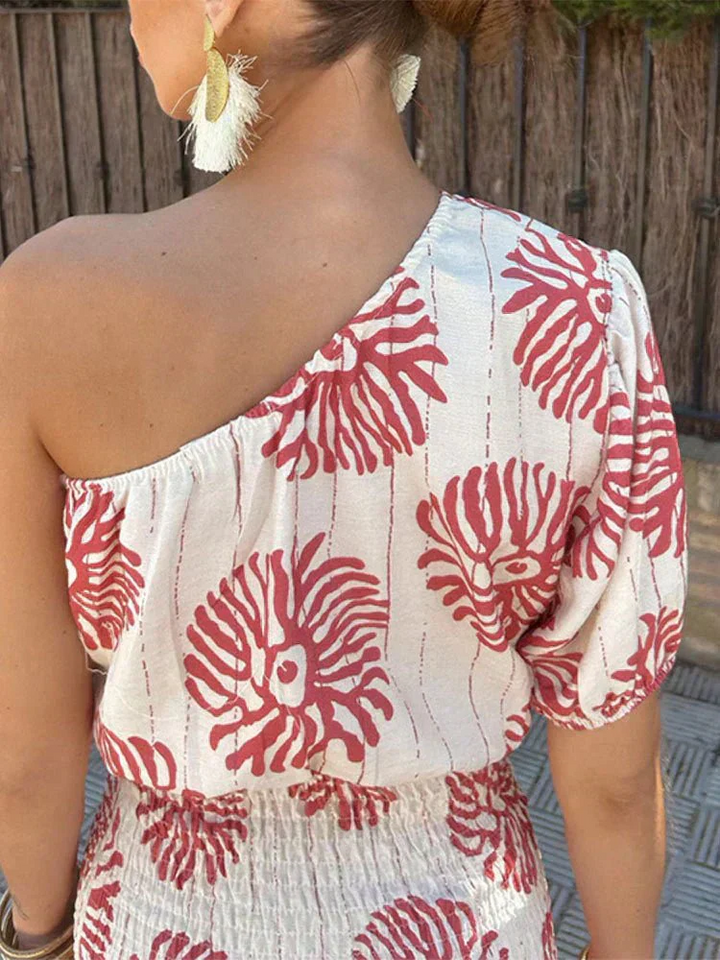 Off-shoulder summer dress
