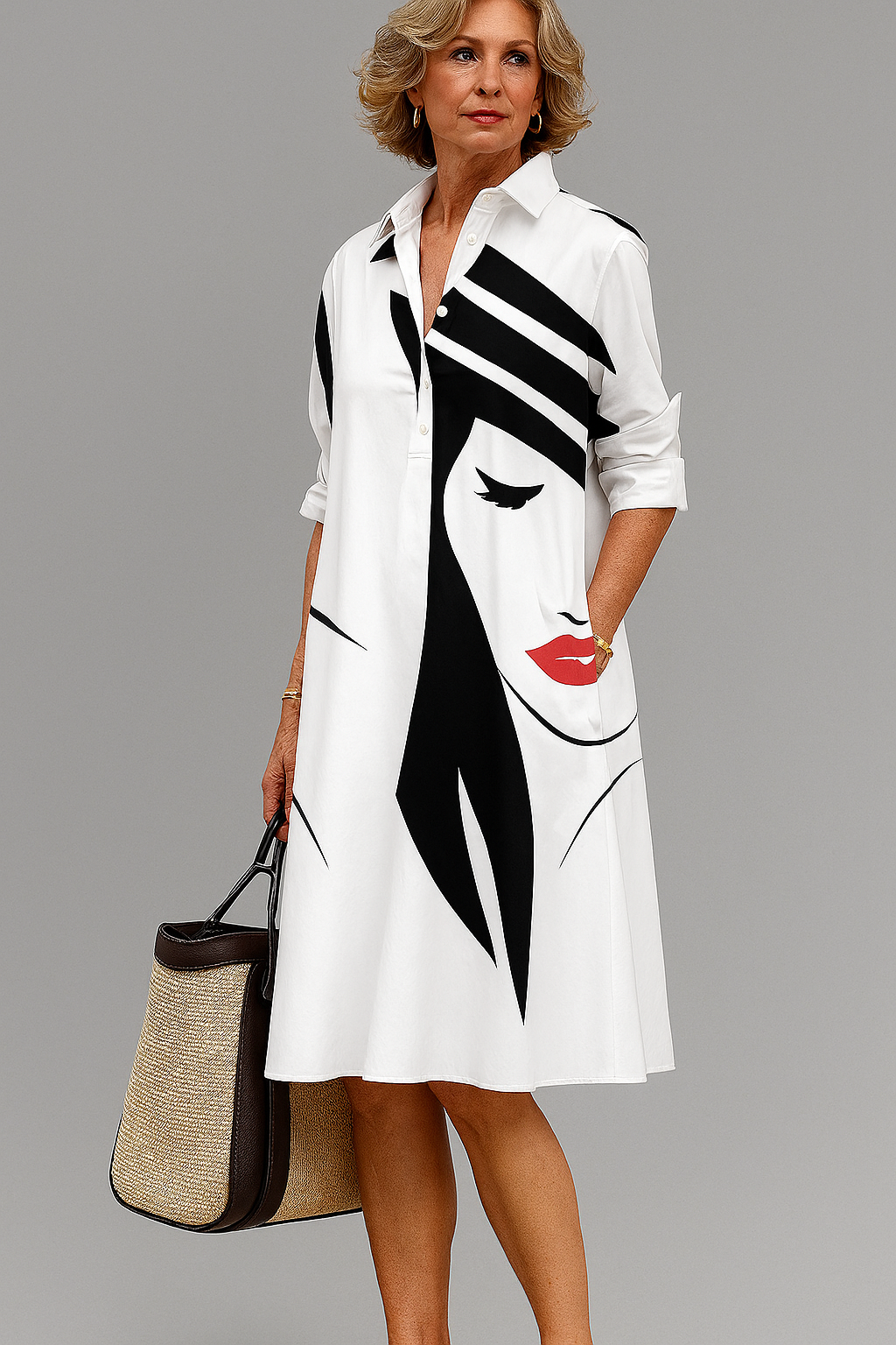 Mirena | Sleek Grace Midi Dress