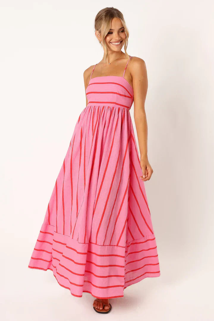 Striped sunset dress