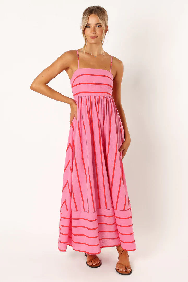 Striped sunset dress