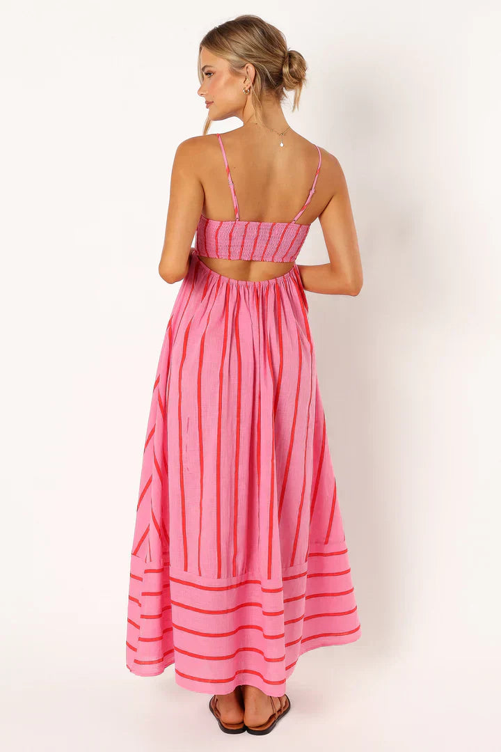 Striped sunset dress