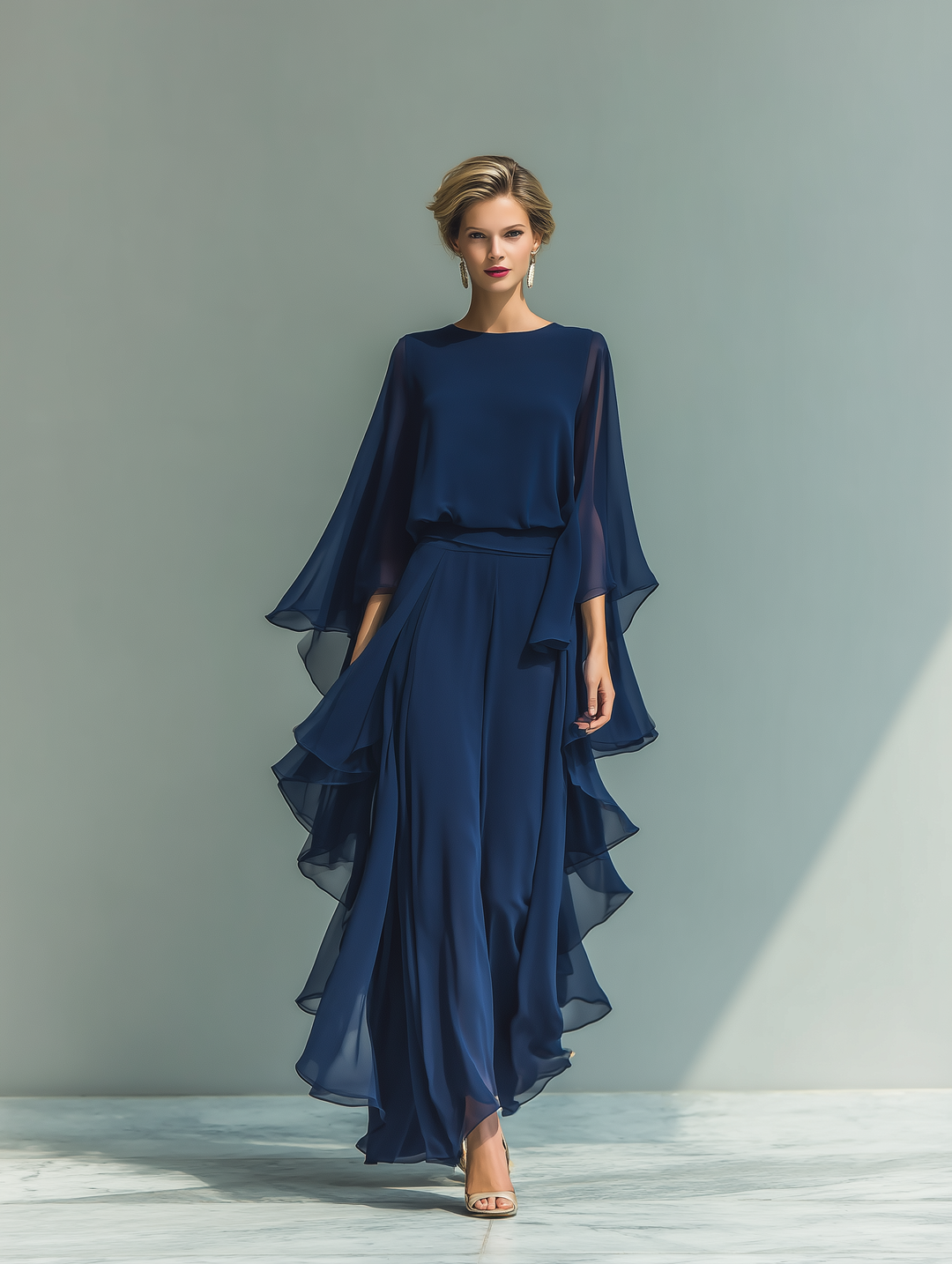 Alicia | Ruffled Two-Piece Set