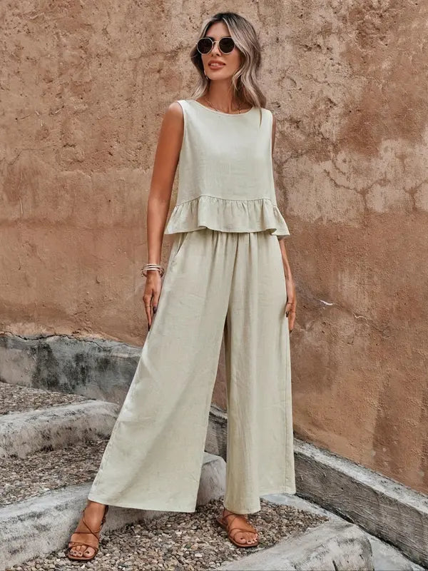 Dana | Casual Sleeveless Co-ord Lounge Set