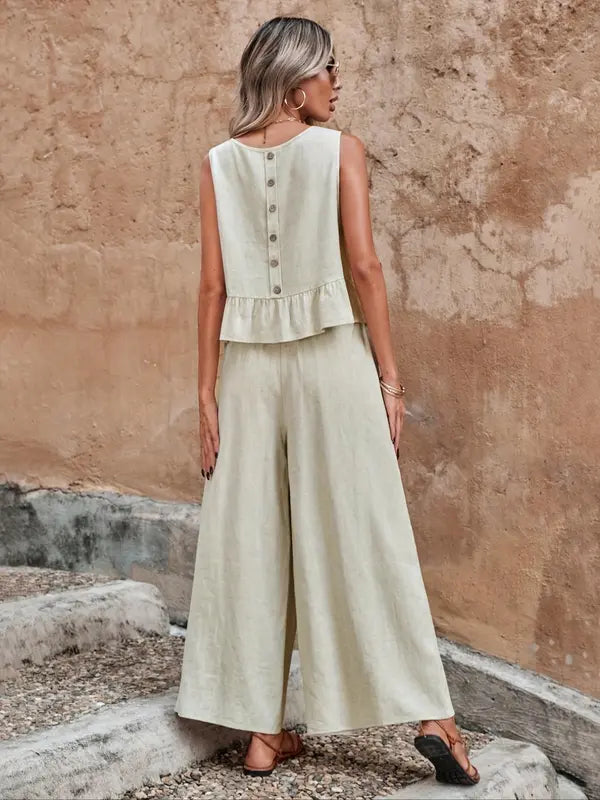 Dana | Casual Sleeveless Co-ord Lounge Set