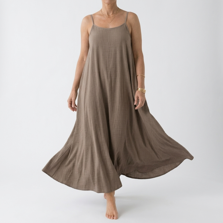 Dorsale™ — Backless Lace-Up Maxi Dress