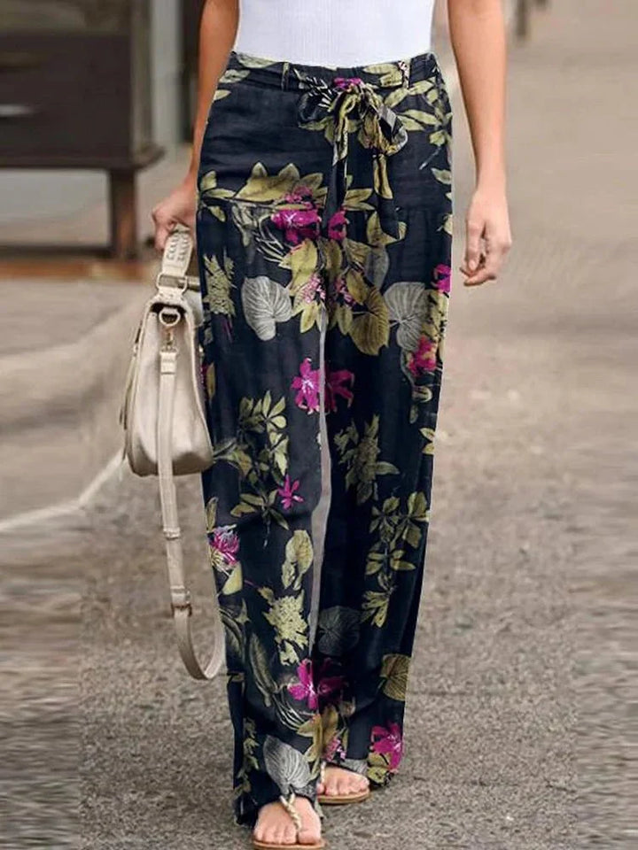 Elara | Effortless Floral Pants