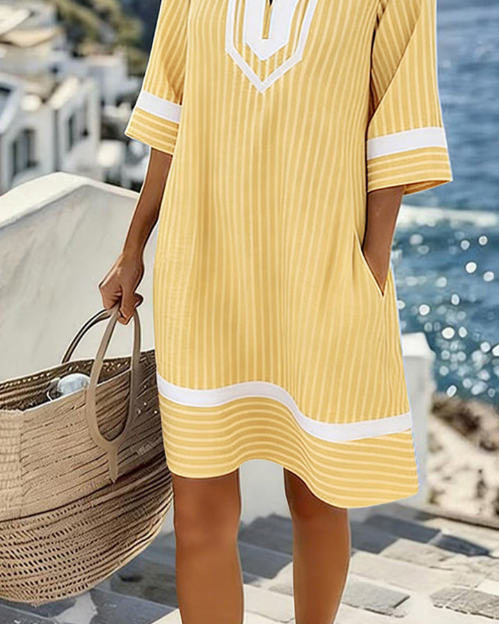 Gracie | Striped Short Dress