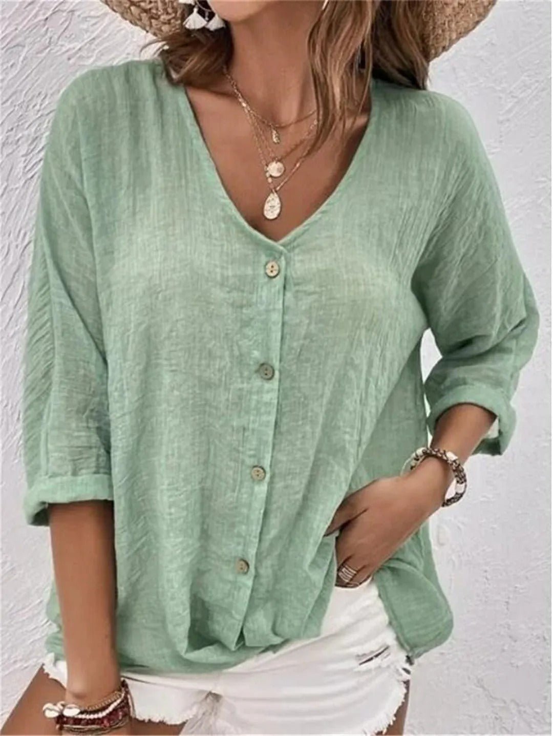 Lana | Lightweight Everyday Linen-Feel Top