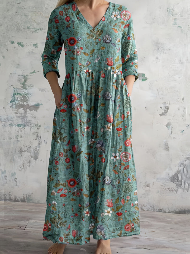 Rosalie | Vintage Floral Maxi Dress