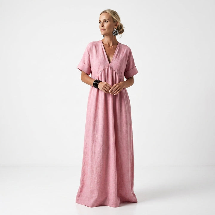 Azurine™ | Vibrant Mediterranean Maxi Dress
