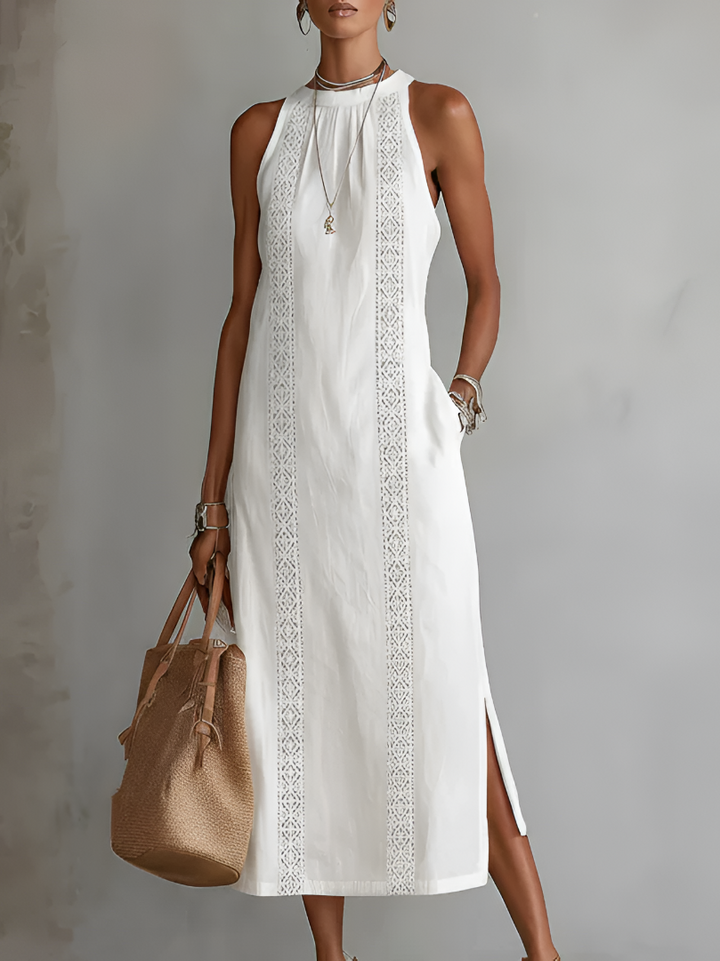 Camille | Timeless Linen Midi Dress