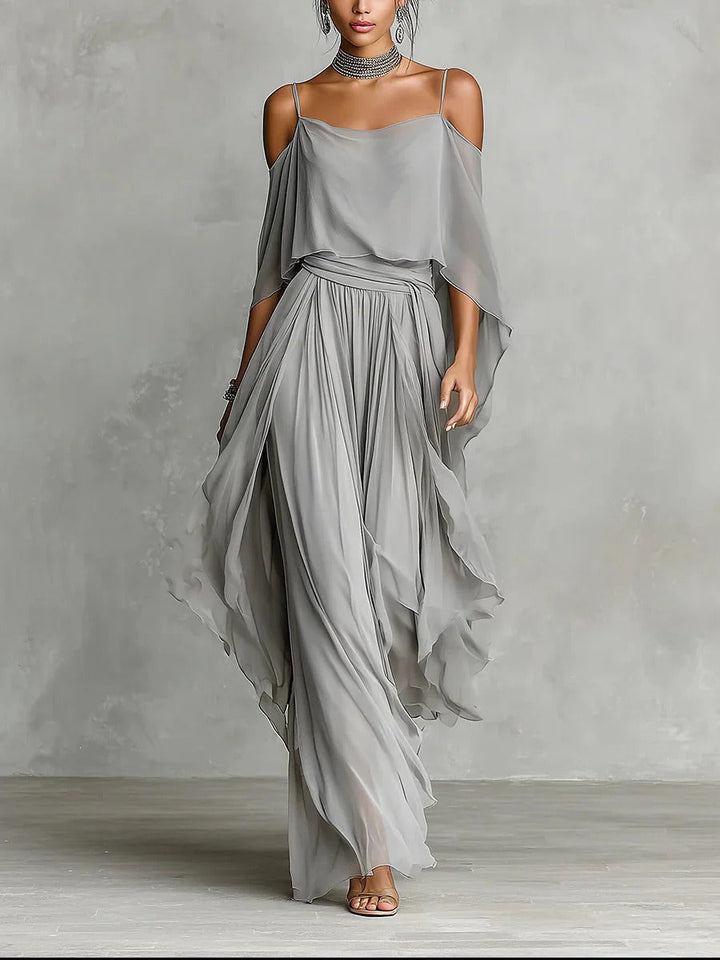 Isabella | Off-Shoulder Flowy Set