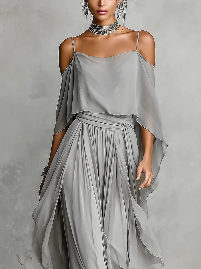 Isabella | Off-Shoulder Flowy Set