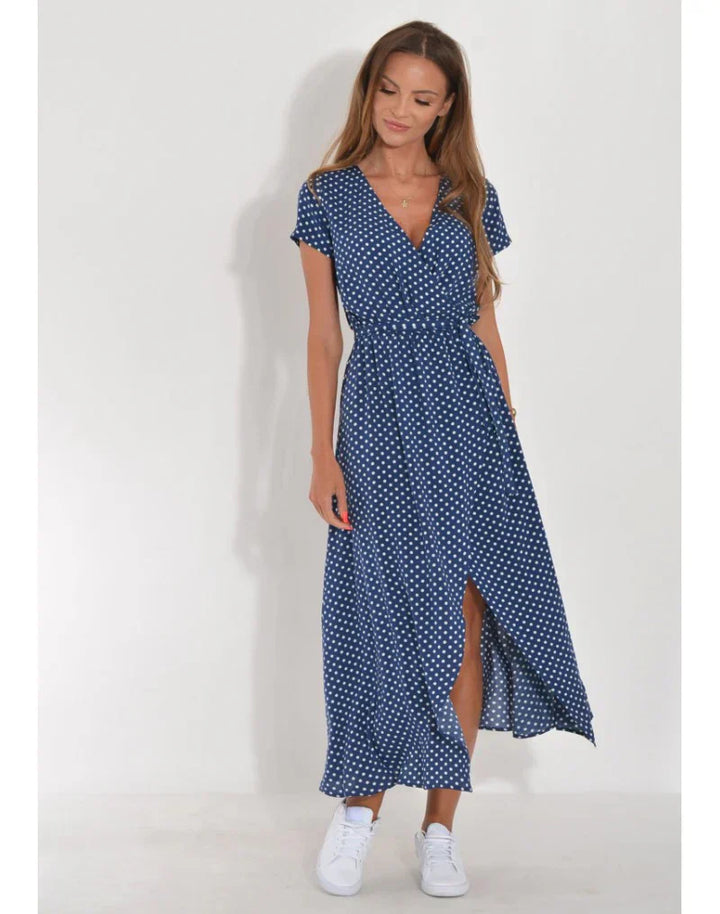 Camille | Elegant V-Neck Wrap Dress