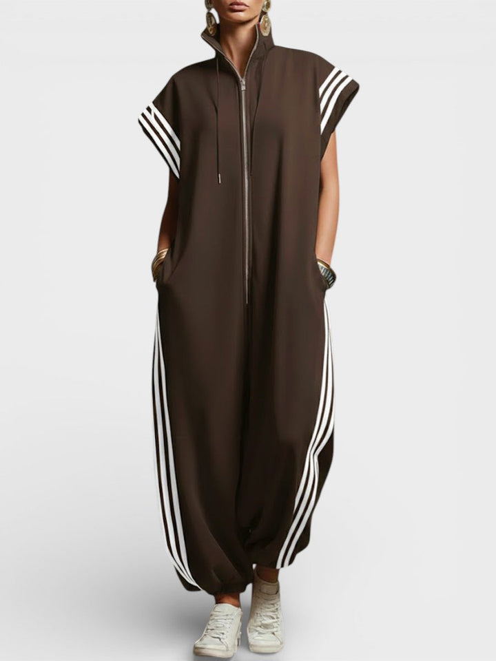 Valentina | Zip Neck Jumpsuit