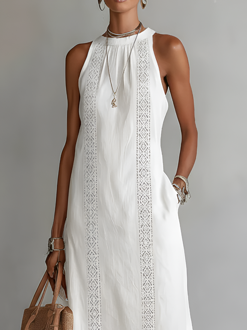 Camille | Timeless Linen Midi Dress