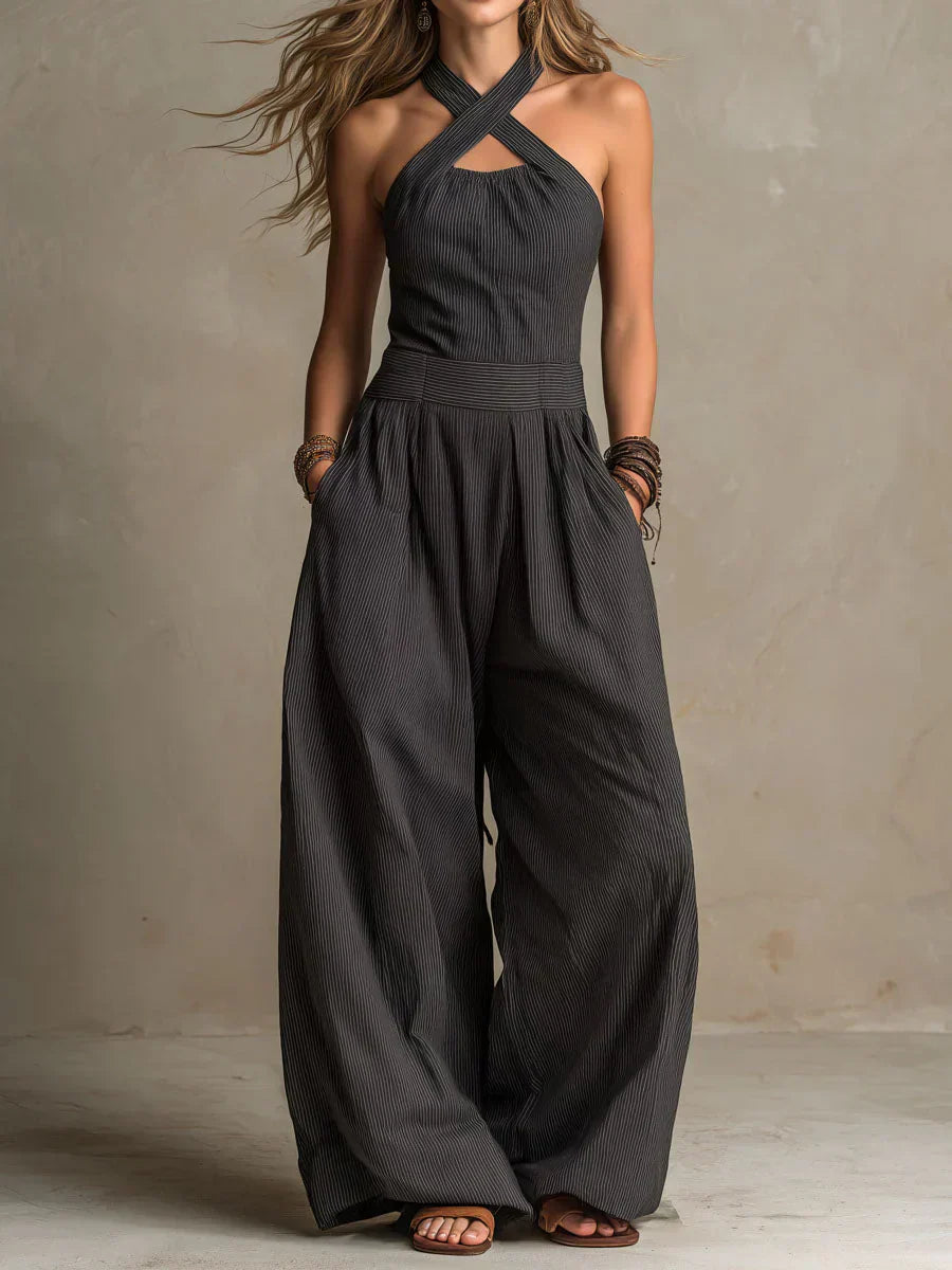 Ariana | Elegant Cross-Neckline Jumpsuit
