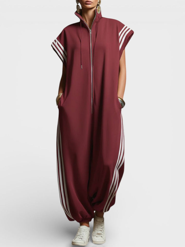 Valentina | Zip Neck Jumpsuit