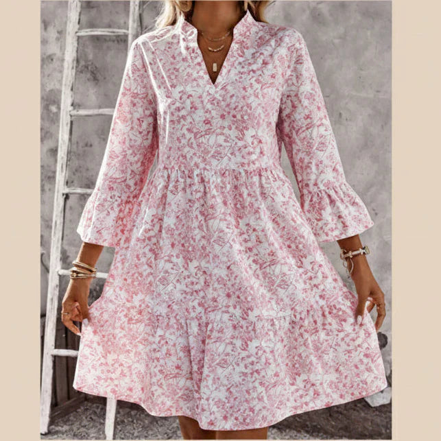 Soraya | V-neck dress with print