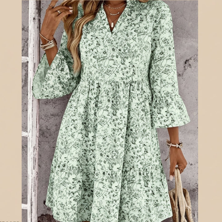 Soraya | V-neck dress with print