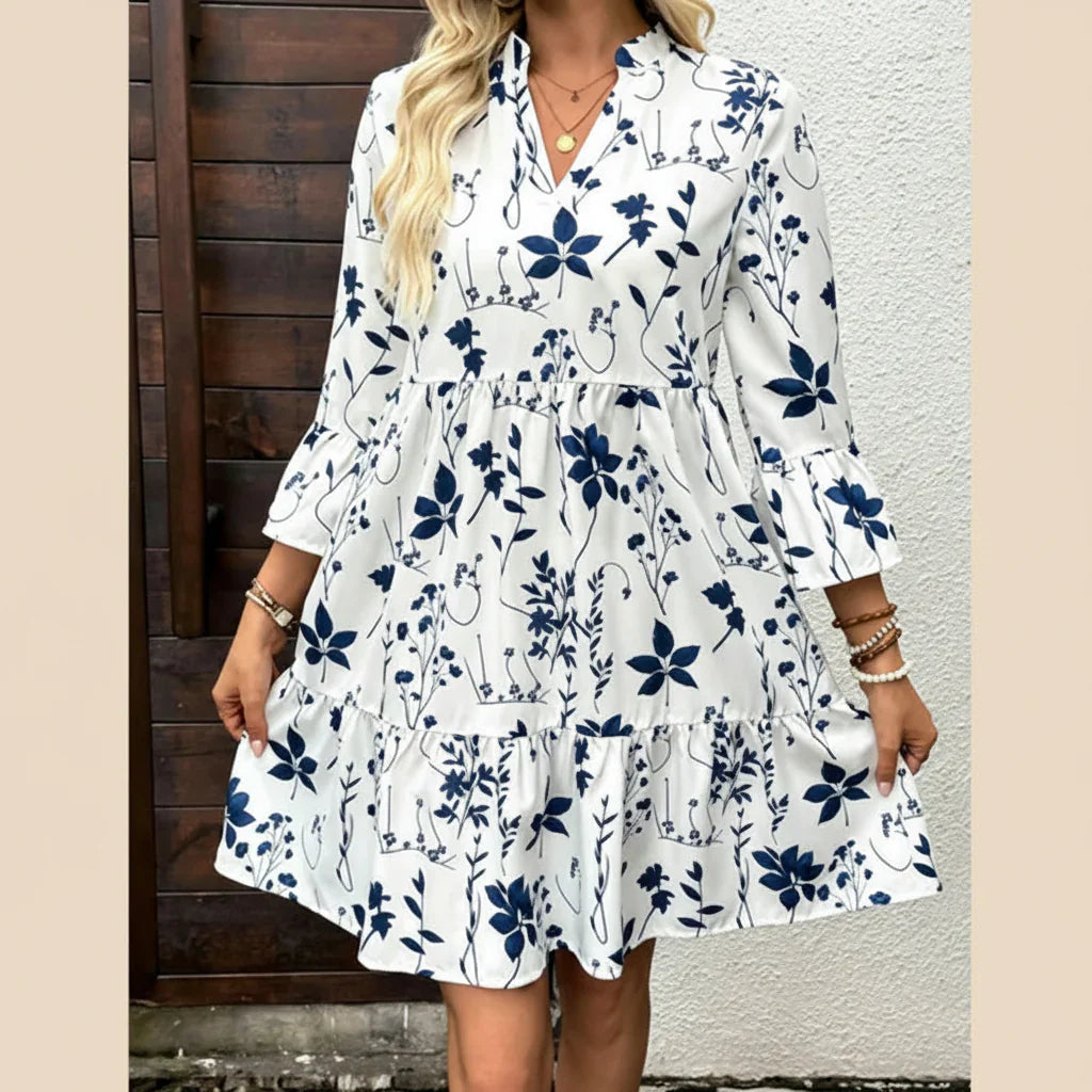 Soraya | V-neck dress with print