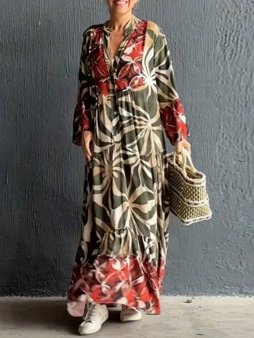 Flowing boho dress
