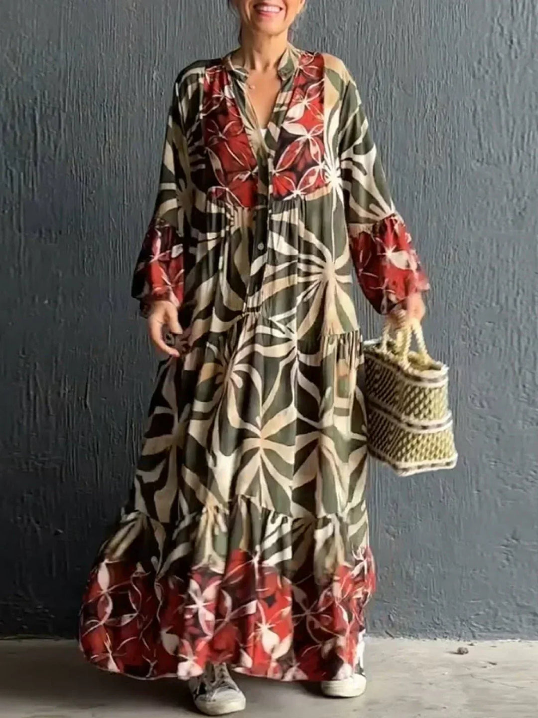 Flowing boho dress